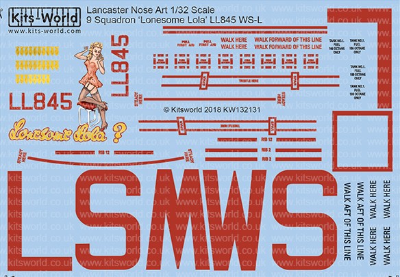 1/32 Avro Lancaster B Mk I Lonesome Lola 9th Sq. RAF for HKM