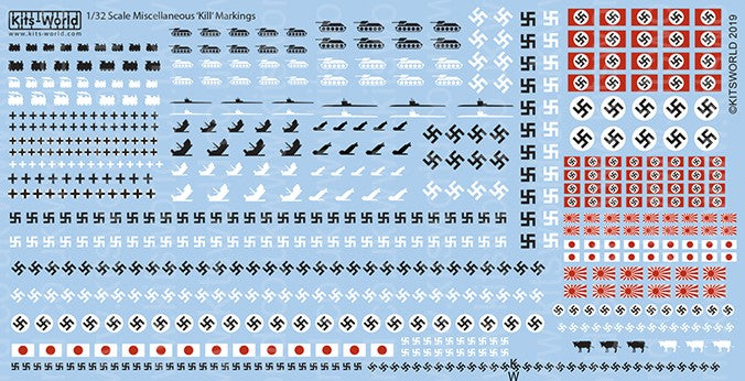 1/32 Various Generic Kill Markings