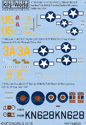 1/144 C47 Sky King, Betsy's Biscuit Bomber, Skytrain RAF