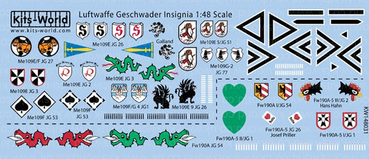 1/48 Luftwaffe Geschwader Insignia (17 Designs)