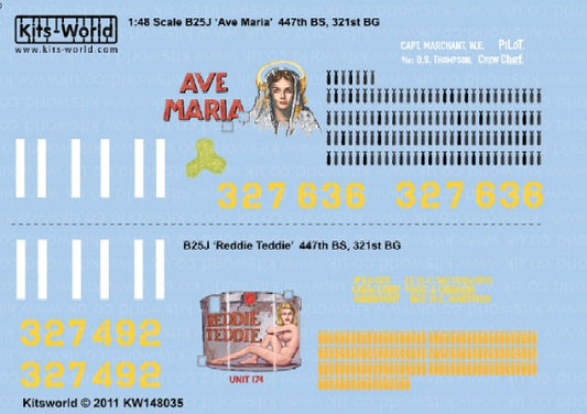 1/48 B25J Ava Maria, Reddie Freddie