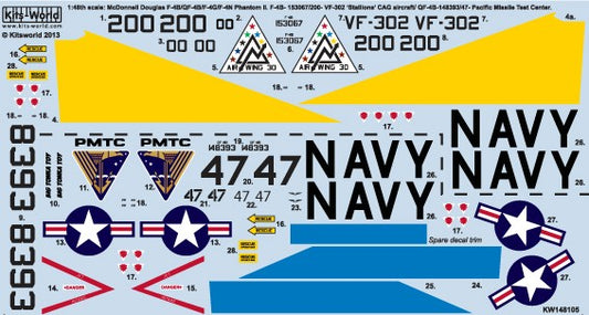 1/48 F4B/QF4B18 Stallions Naval Air Station, Phantom II Pacific Missile Test Center