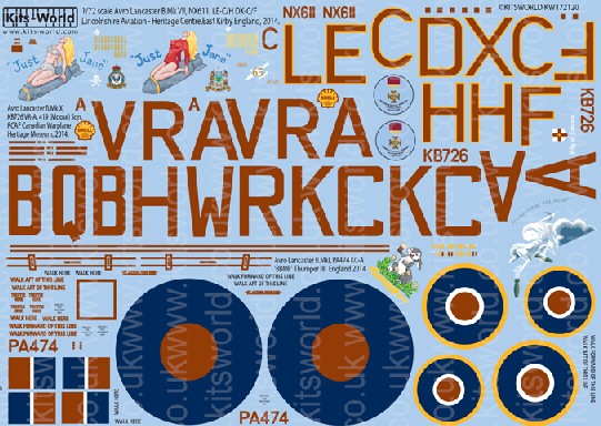 1/72 Avro Lancaster B VII Just Jane Lincolnshire Aviation England, Mk X, RCAF Canadian Warplane Museum, Mk I Phantom England 2014
