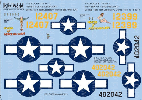 1/72 B17E No7 & 13 Nemesis of Aeroembolism