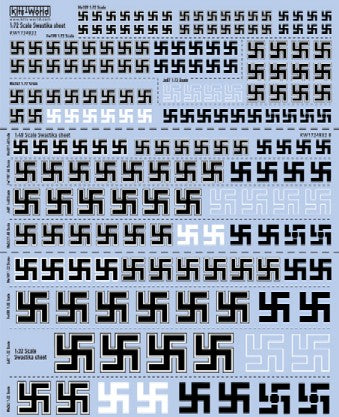 Multi-Scale 1/72, 1/48, 1/32 Swastika Insignia