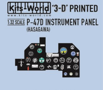 1/32 3D Color Instrument Panels P47D for HSG