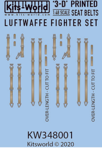 1/48 3D Color Seatbelts USAAF Fighters