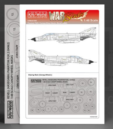 1/48 Phantom FGR2 Canopy/Wheels Mask for RVL