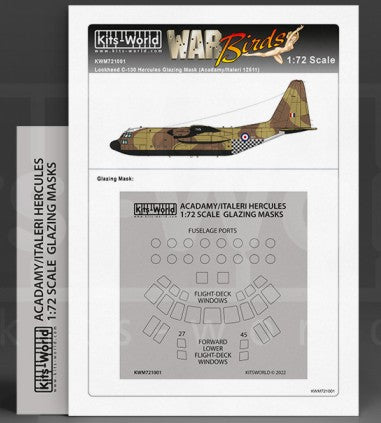 1/72 C130 Hercules Fuselage Ports/Windows Mask for ITA/ACY