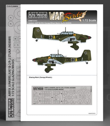 1/72 Junkers Ju87B2/R2 Stuka Canopy/Wheels Mask for ARX