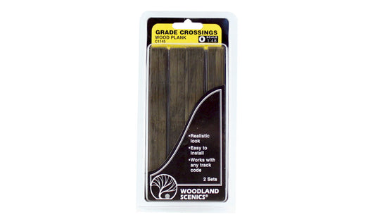 O Grade Crossing- Wood Plank (2 Sets)