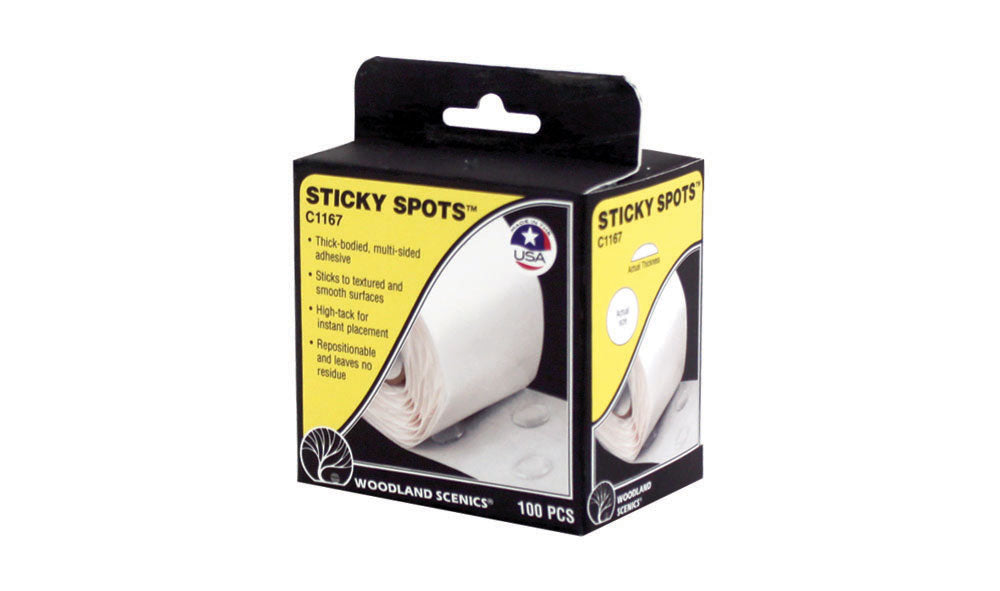 Sticky Spots 1/2"diax3/64" thick (100/Pk)