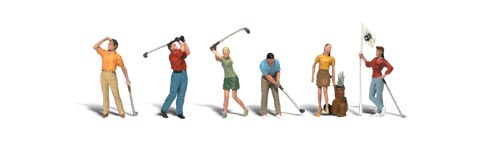 HO Scenic Accents Golfers (6)