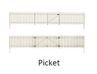 HO Picket Fence (8pcs)