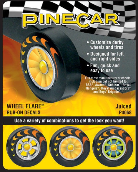 Pine Car Dry Transfer Wheel Flare Juiced