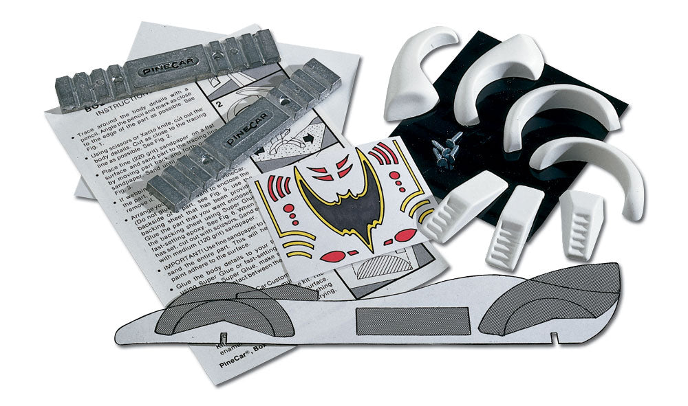 Pine Car Designer Kit BatCar