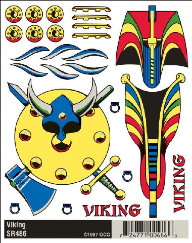 SailBoat Racer Dry Transfer Viking (D)