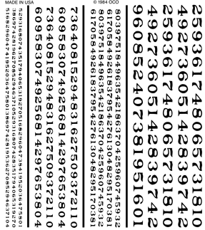 Dry Transfer R.R. Roman Numbers Black 1/16", 3/32", 1/8", 3/16"