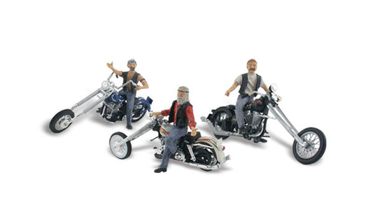 N Autoscene Bad Boy Bikers 3 Riders on Choppers