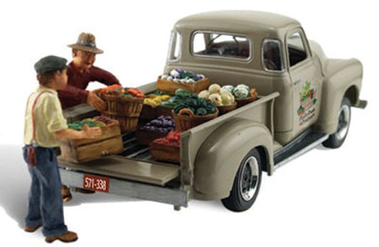 N Autoscene Paul's Fresh Produce Pickup Truck w/Figures