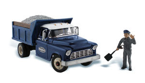 HO Autoscene Rocky's Road Repair Dump Truck w/Figures