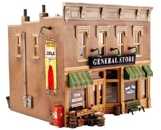 O Built-N-Ready Lubener's 2-Story General Store LED Lighted