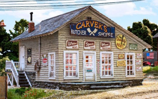 O Built-N-Ready Carver's Butcher Shoppe LED Lighted