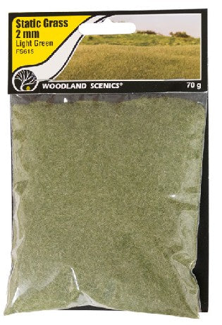 Static Grass- Light Green (2mm Bag)