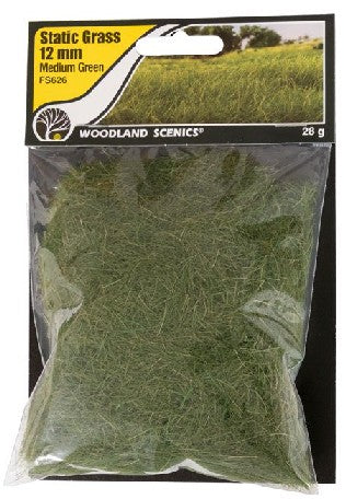 Static Grass- Medium Green (12mm Bag)