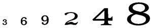 Dry Transfer Roman R.R. Black Numbers 1/16"-5/16"