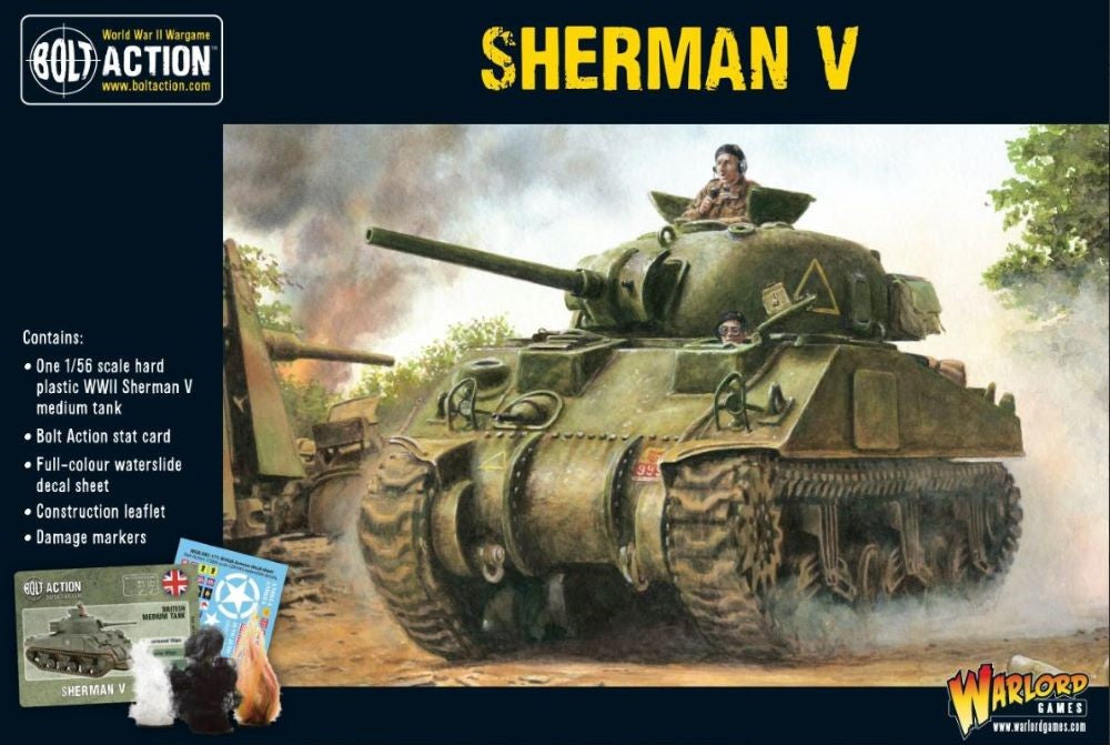 28mm Bolt Action: WWII Sherman V British Medium Tank (Plastic)