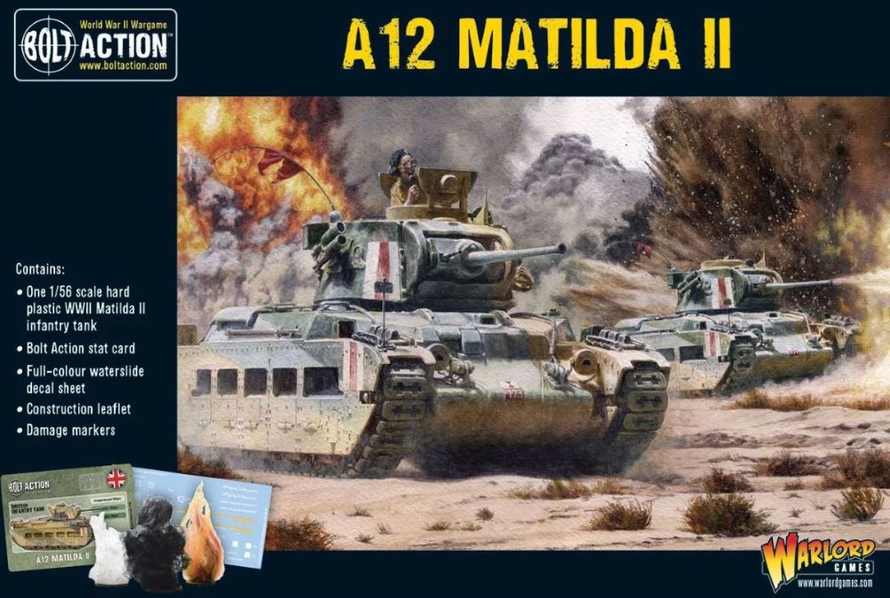 28mm Bolt Action: WWII A12 Matilda II Infantry Tank (Plastic)