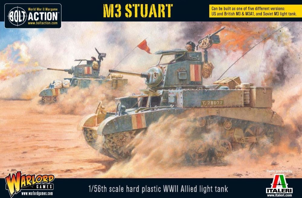 28mm Bolt Action: WWII M3 Stuart Allied Light Tank (Plastic)