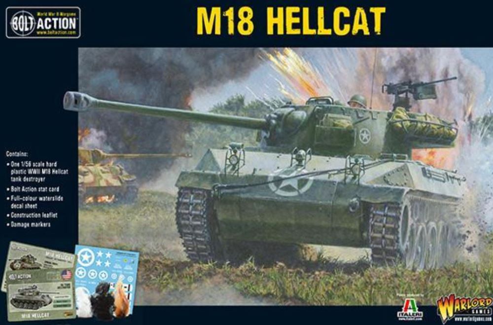 28mm Bolt Action: WWII M18 Hellcat US Tank Destroyer (Plastic)