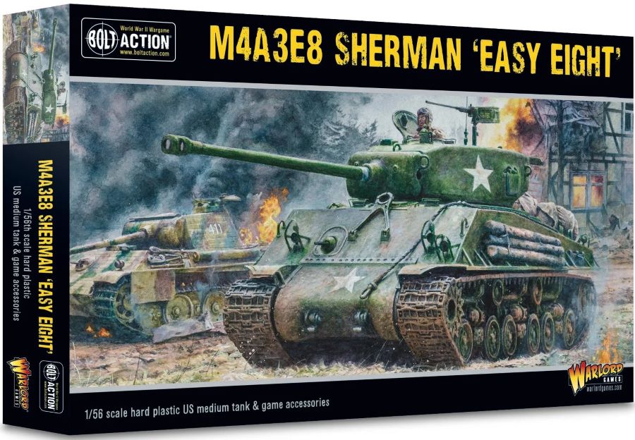 28mm Bolt Action: WWII M4A3E8 Sherman Easy Eight US Medium Tank (Plastic)