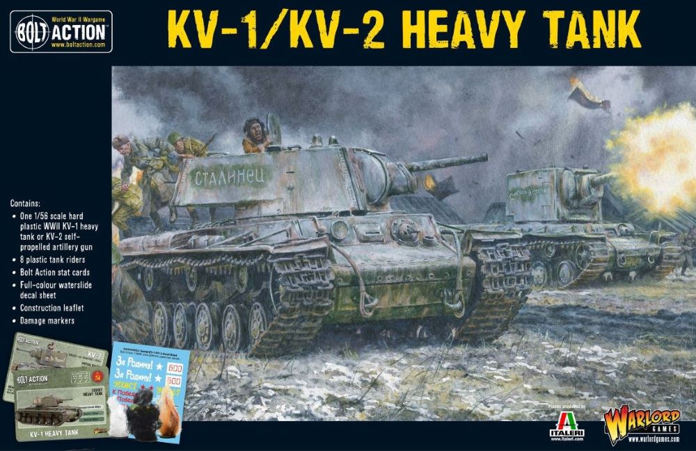 28mm Bolt Action: WWII KV1/KV2 Soviet Heavy Tank (Plastic)