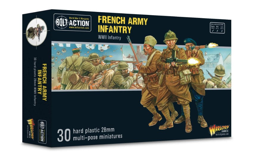 28mm Bolt Action: WWII French Army Infantry (30) (Plastic)