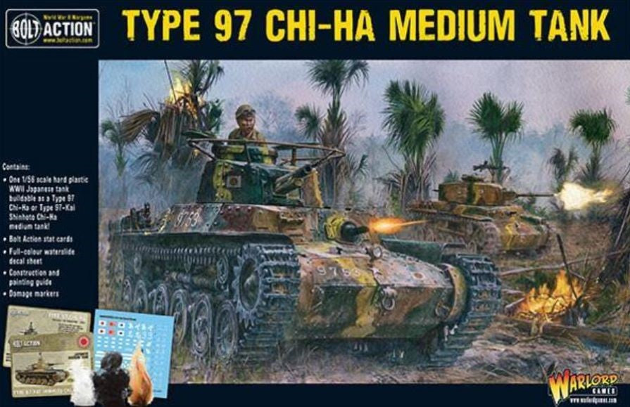 28mm Bolt Action: WWII Type 97 Chi-Ha Japanese Medium Tank (Plastic)