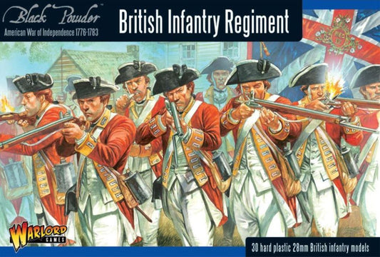 28mm Black Powder: British Infantry Regiment 1776-1783 (30) (Plastic)