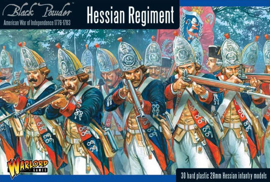 28mm Black Powder: Hessian Regiment 1776-1783 (30) (Plastic)