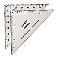 3" Stainless Steel Triangle Ruler (.022 Thick)