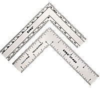 3" x 4" Stainless Steel L-Square Ruler (.022 Thick)